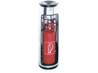 Brandblusserkast m. asbak,HxØ 800x245mm,romp RVS - 3