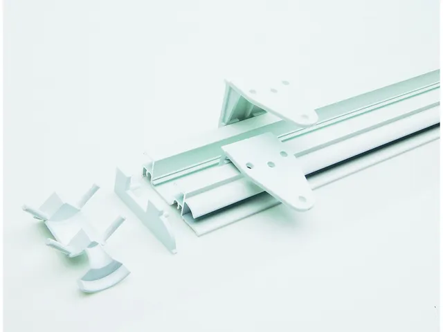 Partnerline Railsysteem wit, compleet incl. afdekstrip