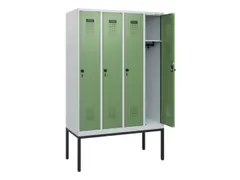 schoollocker,HxBxD 1950x1200x500mm,4vak,vak B 300mm,draaigrendel