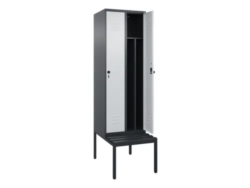 locker voor scheiding van kleding,HxBxD 2120x600x815mm,2vak