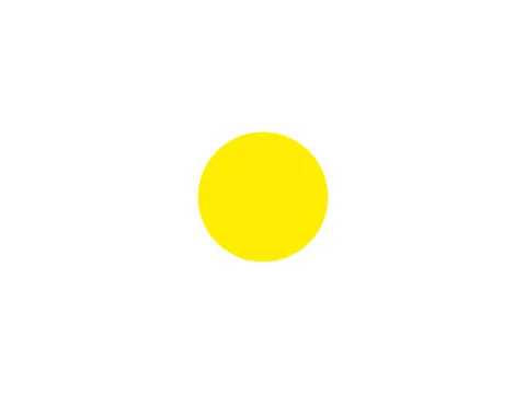 plaksymbool,cirkel,Ø 50mm,PVC,geel