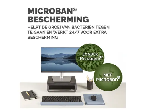 Muismat met polssteun Fellowes Breyta XL blauw 21x28cm