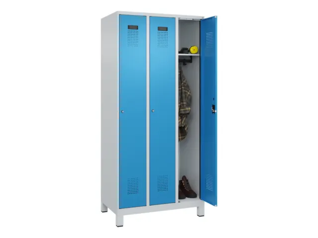 locker,HxBxD 1950x900x500mm,3vak,vak B 300mm,cil.-slot,voeten