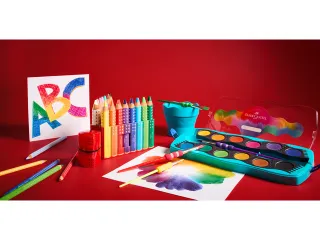 puntenslijper Faber-Castell GRIP 2001 mini blauw/rood assorti display - 6