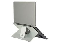 R-Go Riser Attachable laptopstandaad, zilver