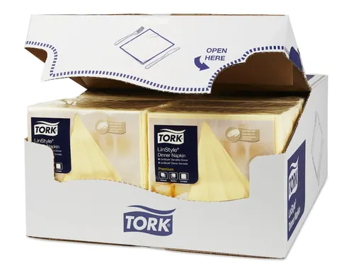 Tork 478712 Premium Linstyle Dinnerservet champagne 600 Stuks
