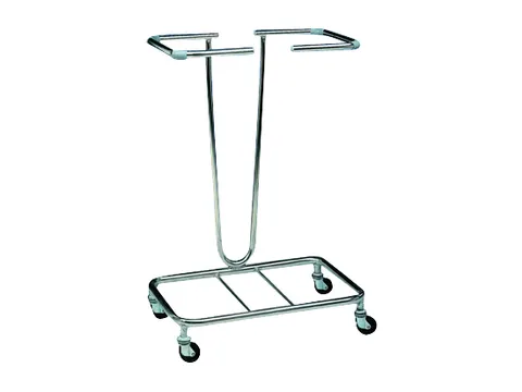 Afvalverzamelaar 1x120 Liter Afvalzak Gelakt Verrijdbaar