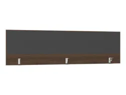 opzetpaneel bureau aanbouw achter NV bruin hickory antraciet 2000mm