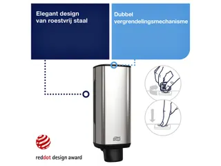 Tork 460010 S4 Zeepdispenser Image Line RVS Vloeibaar en Sprayzeep - 3