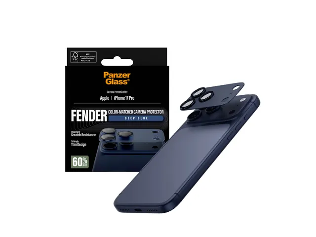 PanzerGlass Fender Camera Protector Deep Blue iPhone 17 Pro, Apple,