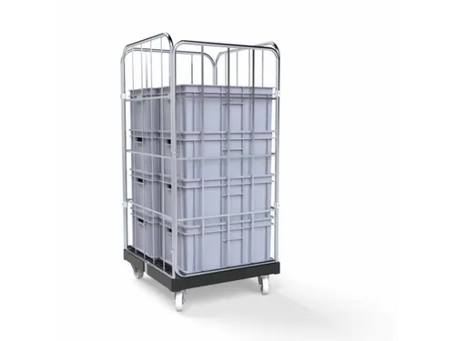 rolcontainer,draagverm. 500kg,laadvl. LxB 803x664mm