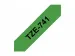 NEUTRAL Labeltape P-touch TZE-741 29mmx8m Zwart op Groen gelamineerd