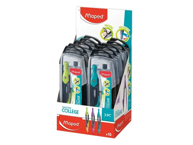 Passer Maped Metaal 3-delig assorti