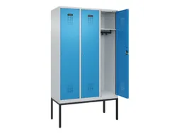 locker,HxBxD 2120x1200x500mm,3vak,vak B 400mm,cil.-slot,voetonderstel