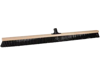 Vikan Classic 31100-S veger blank hout zwarte medium vezel 102cm - 1
