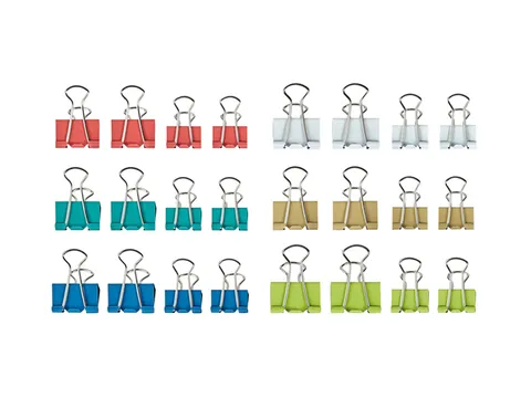 Papierklem MAUL 215 foldback 7mm + 9mm assorti