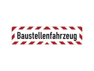 aanwijzingsbord,Bouwverkeer,folie reflecterend,rood/wit/zwart - 1