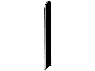 Zijpaneel 2250mm Dikte 20mm V. Basisveld Zonder Achterwand Lichtgrijs - 2