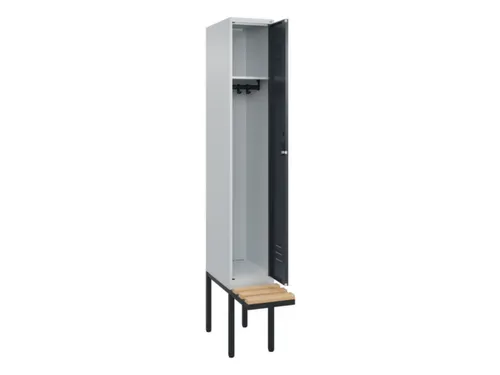 locker met bank,HxBxD 2120x300x815mm,1vak,vak B 300mm,cil.-slot