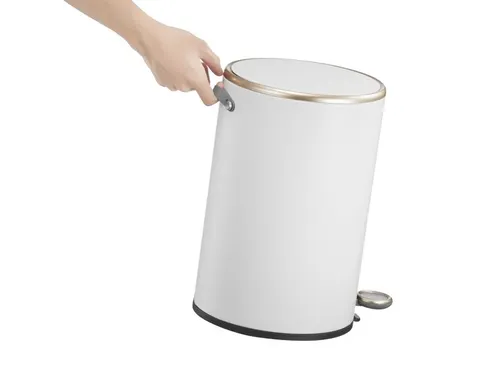 Cosmo pedaalemmer 12 Liter Rvs Mat Wit