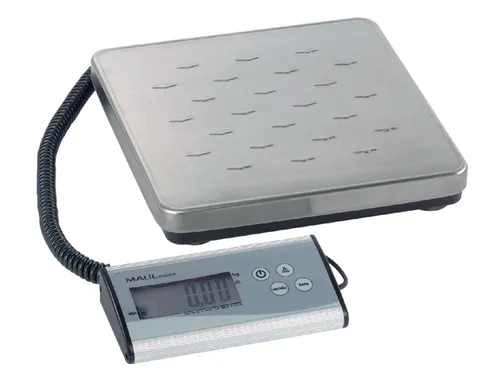 Pakketweger MAUL Cargo 120kg metalen plateau 27x27cm +9V batterij zilv