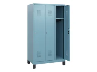 schoollocker,HxBxD 1630x900x500mm,3vak,vak B 300mm,cil.-slot,voeten - 1