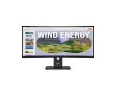 Lenovo ThinkVision T34WD-40 Monitor 34 Inch Wide Quad HD LED Zwart