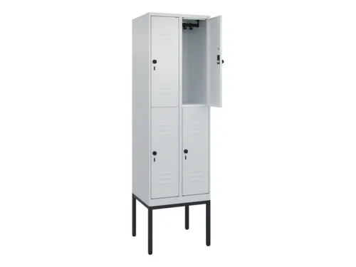 dubbeldekse locker,HxBxD 2120x600x500mm,2x2vak.,vak B 300mm
