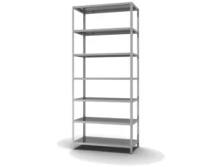 magazijnstelling,grondveld,HxBxD 3000x1300x600mm,vaklast 350kg - 2