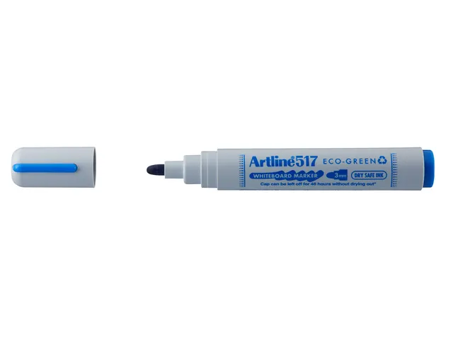 Whiteboardmarker Artline 517 Dry Safe Eco rond Medium blauw