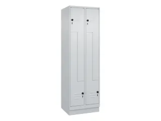 Z-garderobekast,HxBxD 1950x600x500mm,vak B 150/300mm,draaigrendel - 1