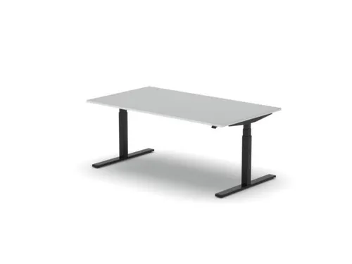 Elektrisch ihv bureau,HxBxD 650-1310x1800x1000mm,blad wit
