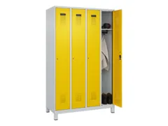 locker,HxBxD 1950x1200x500mm,4vak,vak B 300mm,cil.-slot,voeten