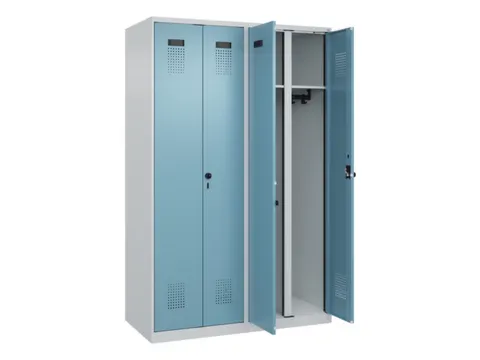 locker voor scheiding van kleding,HxBxD 1850x1200x500mm,4vak