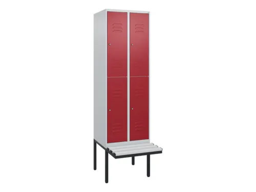 Dubbeldekse dekenkist,HxBxD 2120x600x815mm,2x2vak.,vak B 300mm