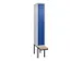 locker voor scheiding van kleding,HxBxD 2120x300x815mm,1vak