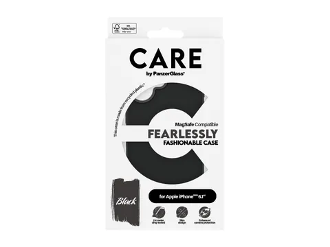 PanzerGlass CARE by Case Black w. MagSafe iPhone 16, Hoes, Apple