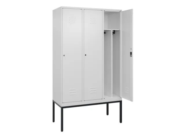 locker voor scheiding van kleding,HxBxD 2120x1200x500mm,3vak