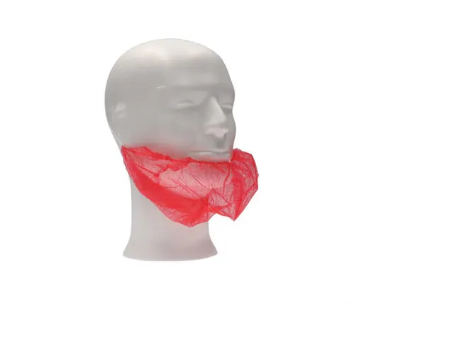 Masque à barbe PP non tissé Rouge 1 élastique 1000 pièces