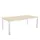 In hoogte verstelbaar bureau,HxBxD 720-840x2000x1000mm,NE-esdoorn