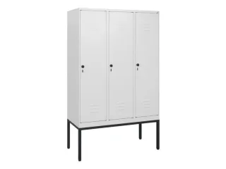 locker,HxBxD 1950x1200x500mm,3vak,vak B 400mm,draaigrendel - 1