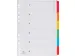 Tabblad karton A4 Assorti 6-delig 11-gaats index