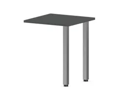 aanbouwtafel,i.h.v.,HxBxD 720-840x600x600mm,MS-donkergrijs