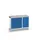 montagetafel 980x1300x600mm linoleumblad 7 laden kast front RAL5010