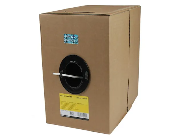 Bulkrol Netwerkkabel Cat 5e Ethernet kabel CMR geclassificeerd 304.8 M