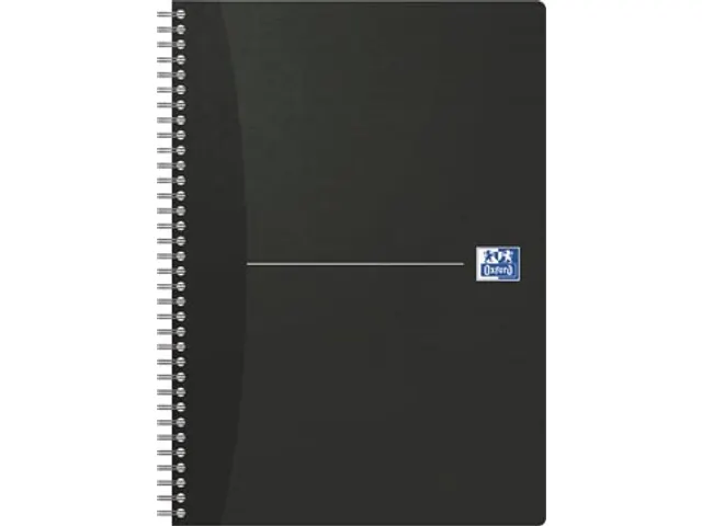 Office Essential spiraalschrift A4 gelijnd zwart