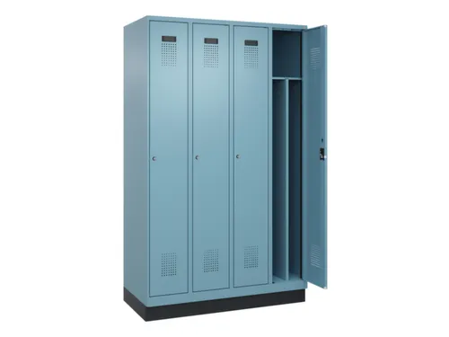 locker voor scheiding van kleding,HxBxD 1950x1200x500mm,4vak