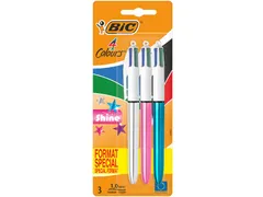 Colours Shine 4-kleurenbalpen medium 3 stuks