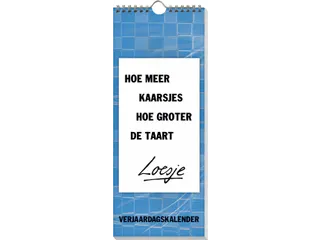 Verjaardagskalender Loesje 6 32x13cm - 2