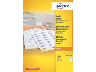 Etiket Avery DP167-100 105x37mm wit 1600stuks - 1